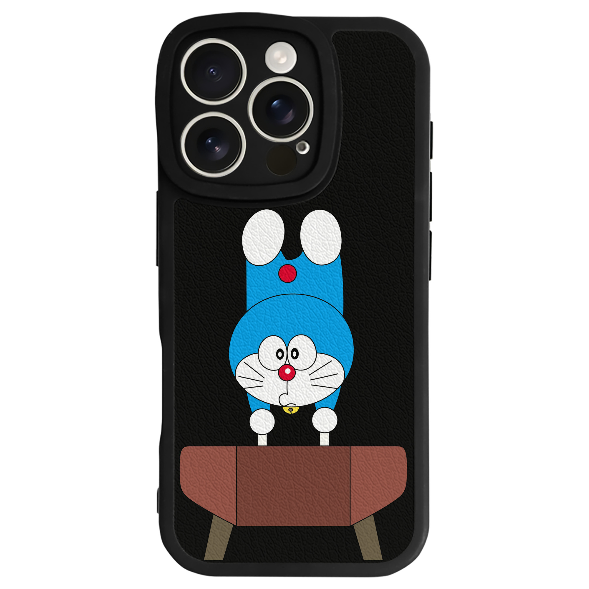 （画像用） ドラえもん Doraemon 【iPhone 16シリーズ対応】シリコンスマホケース（レザー調） 材質：シリコン